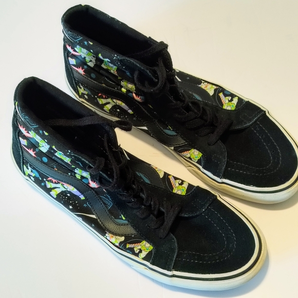 Vans X Disney Pixar Toy Story Buzz Lightyear Sk8 Suede  Hi Tops, Mens Size 10 - Picture 1 of 12
